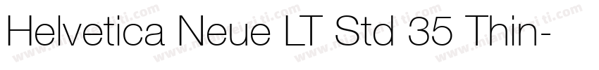 Helvetica Neue LT Std 35 Thin字体转换